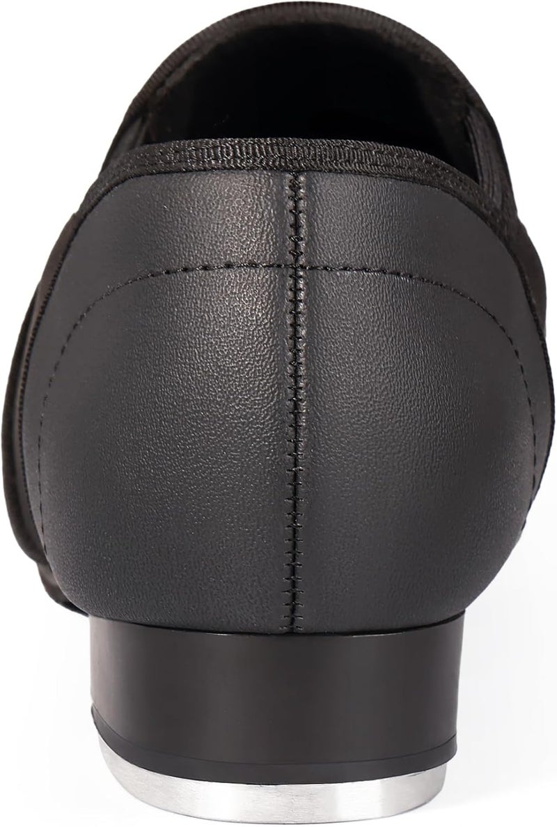 Dynadans Manmade Leather Slip On Tap Shoe Dance Shoes for Women and Men's Dance Shoes - Image 4